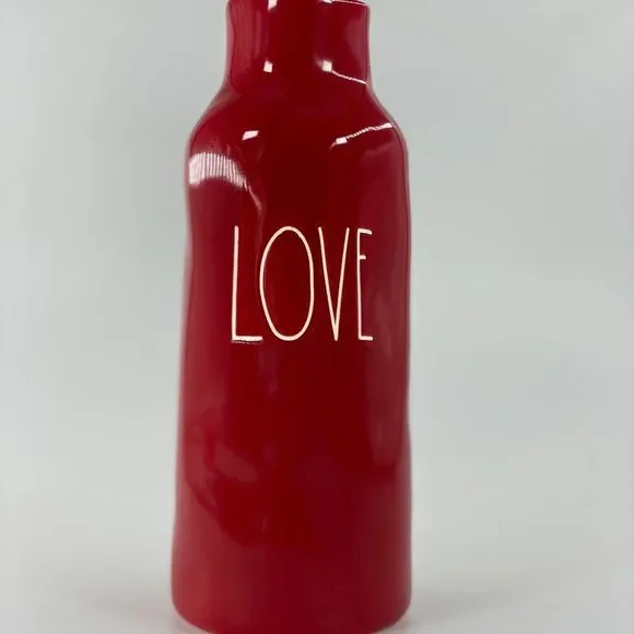Rae Dunn Red Love Vase with White Letters - Picture 15 of 15